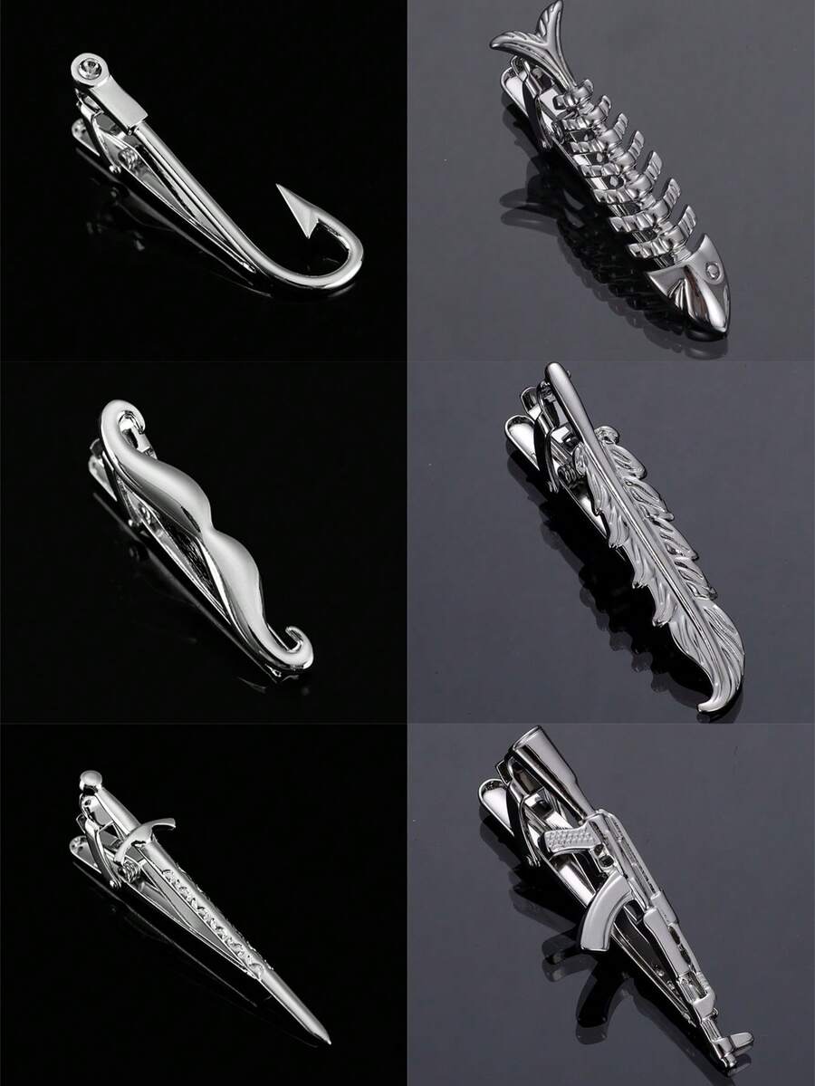 Men'S Formal Wear Ties - 1pc distinctive punk-style weapon-shaped tie clip