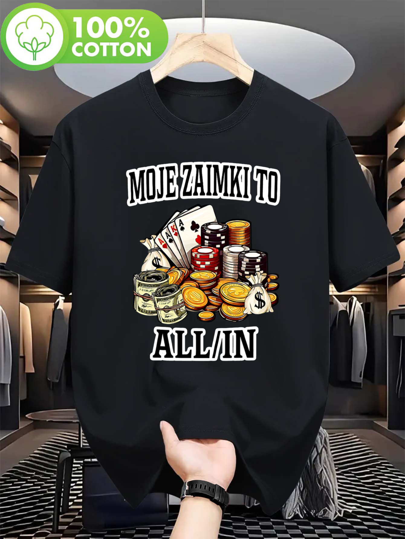 Tall Men Formal Wear - Men'S Funny Polish Money Saying T-Shirt