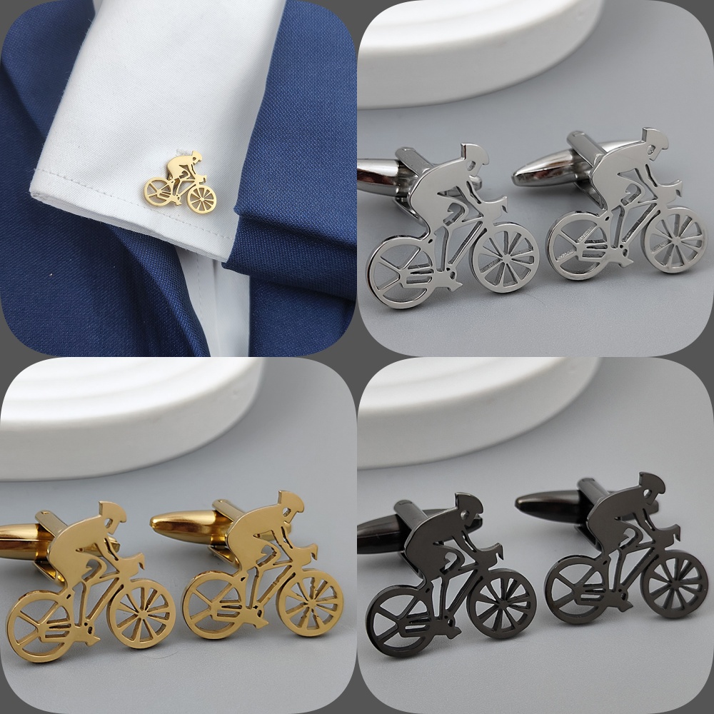 Bicycle racer gold-plated cuff - مراجعة Men'S Formal Wear Ties وسعره