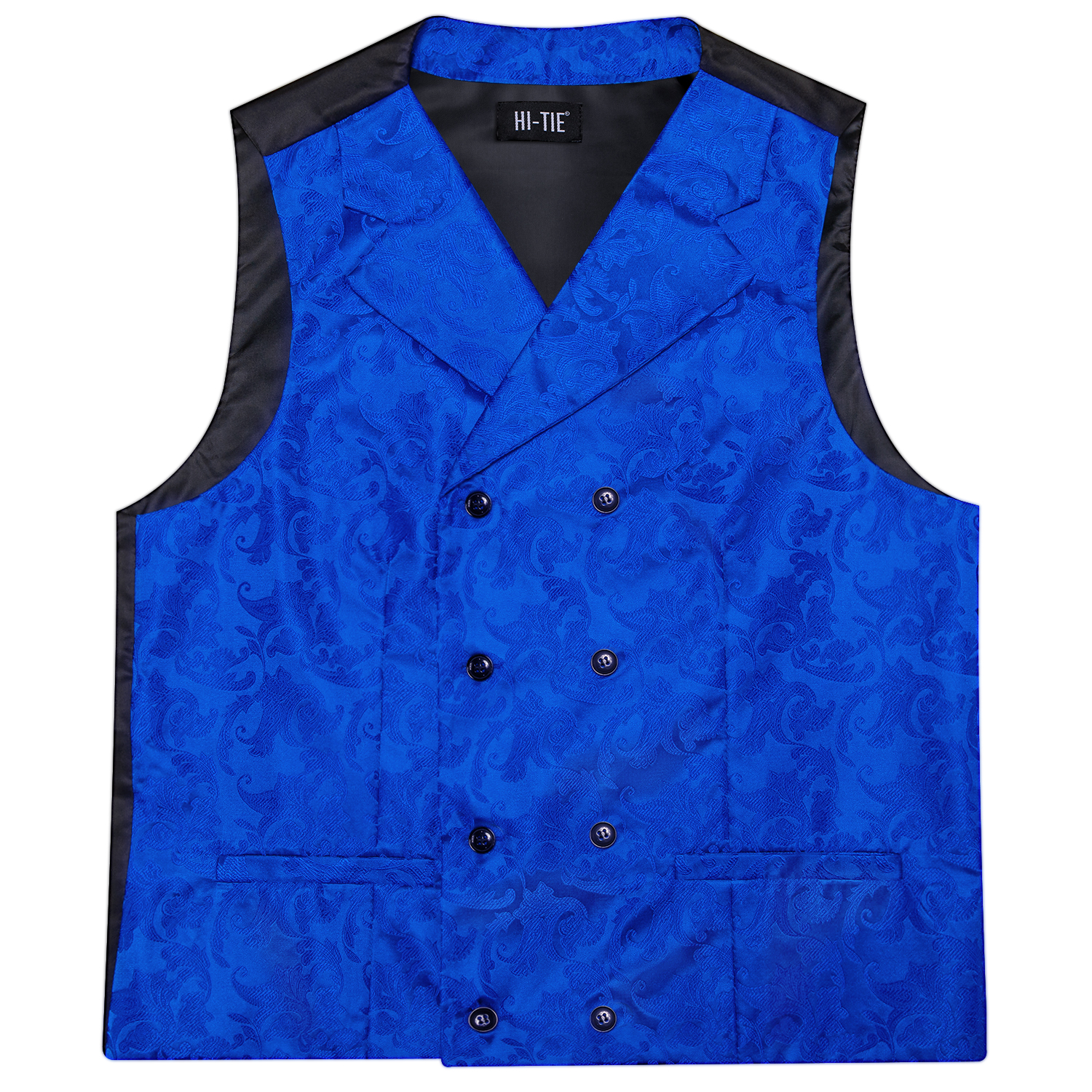 Mens Double Breasted Half Notc - مراجعة Formal Vest Waistcoat وسعره