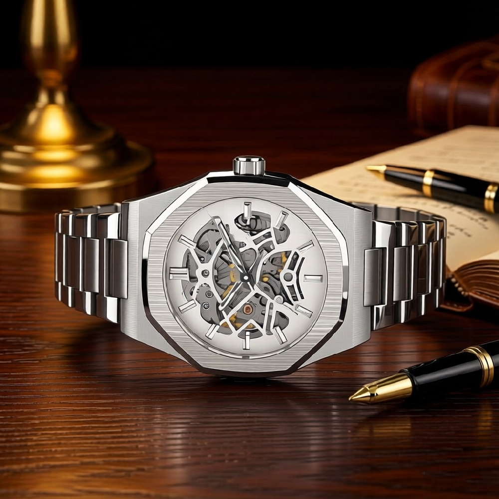 FORSINING Skeleton Mechanical  - مراجعة Men'S Formal Wear Watches وسعره