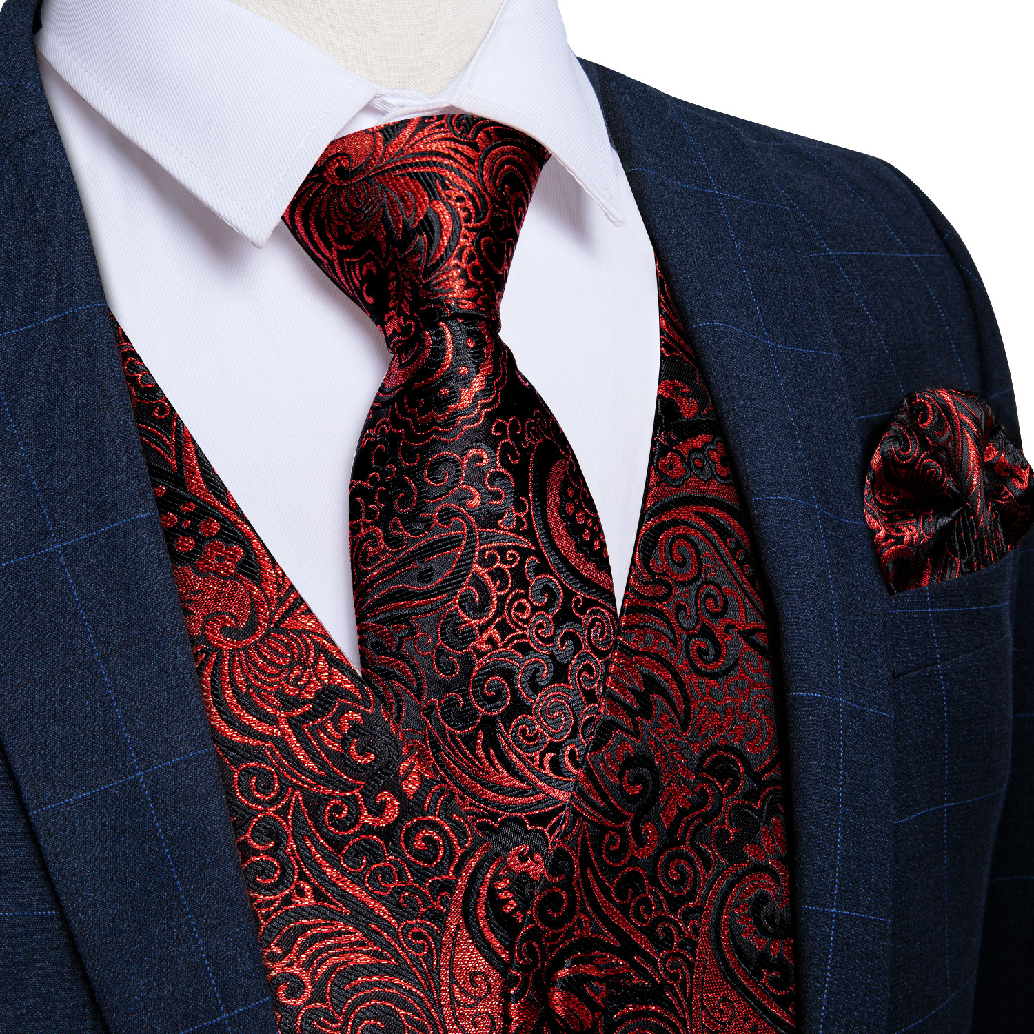 New Men's Vests Formal Dress S - مراجعة Formal Vest Waistcoat وسعره