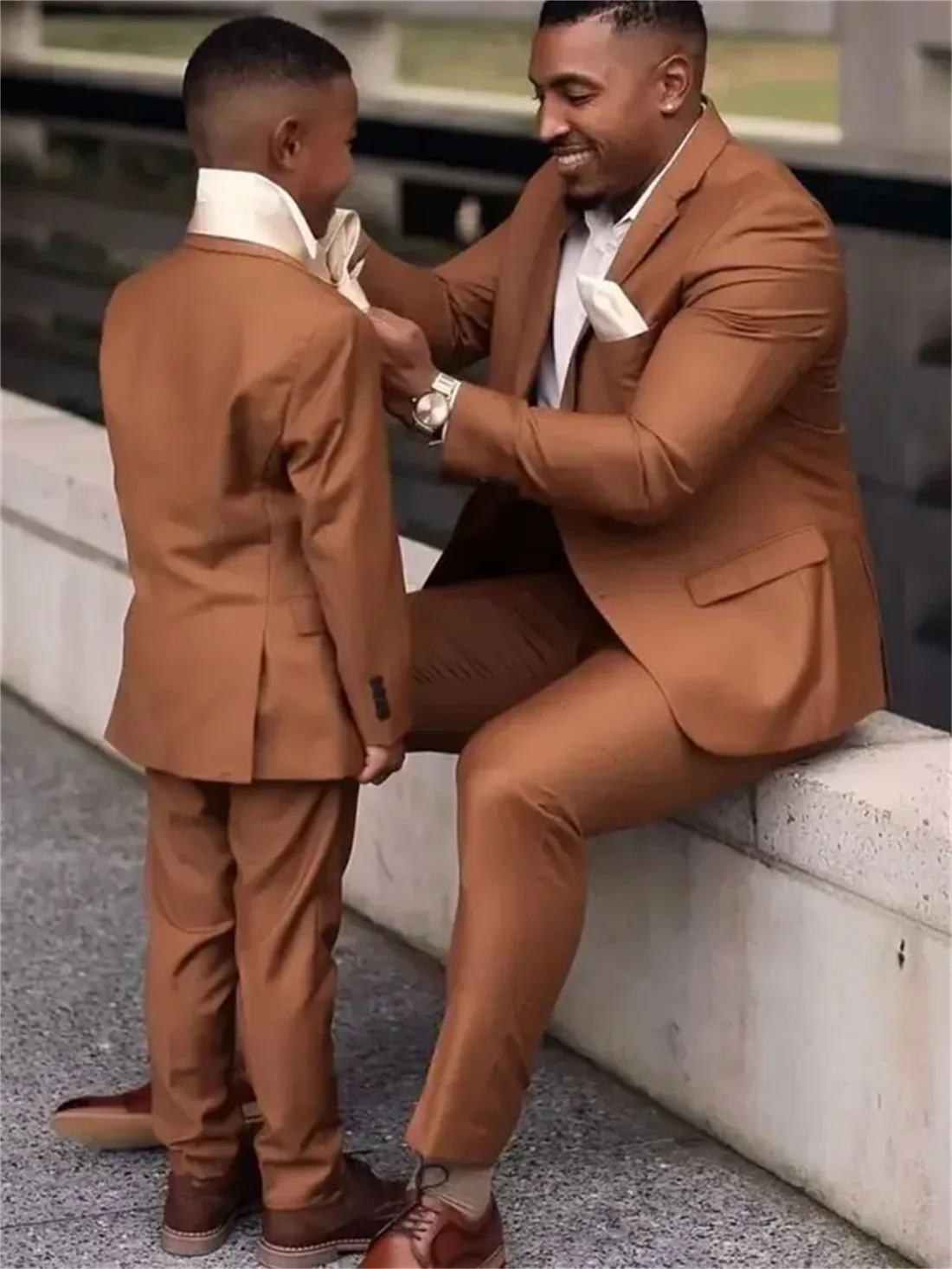 2 Pieces Dark Brown Men Suits  - مراجعة Wool Suit Jacket وسعره