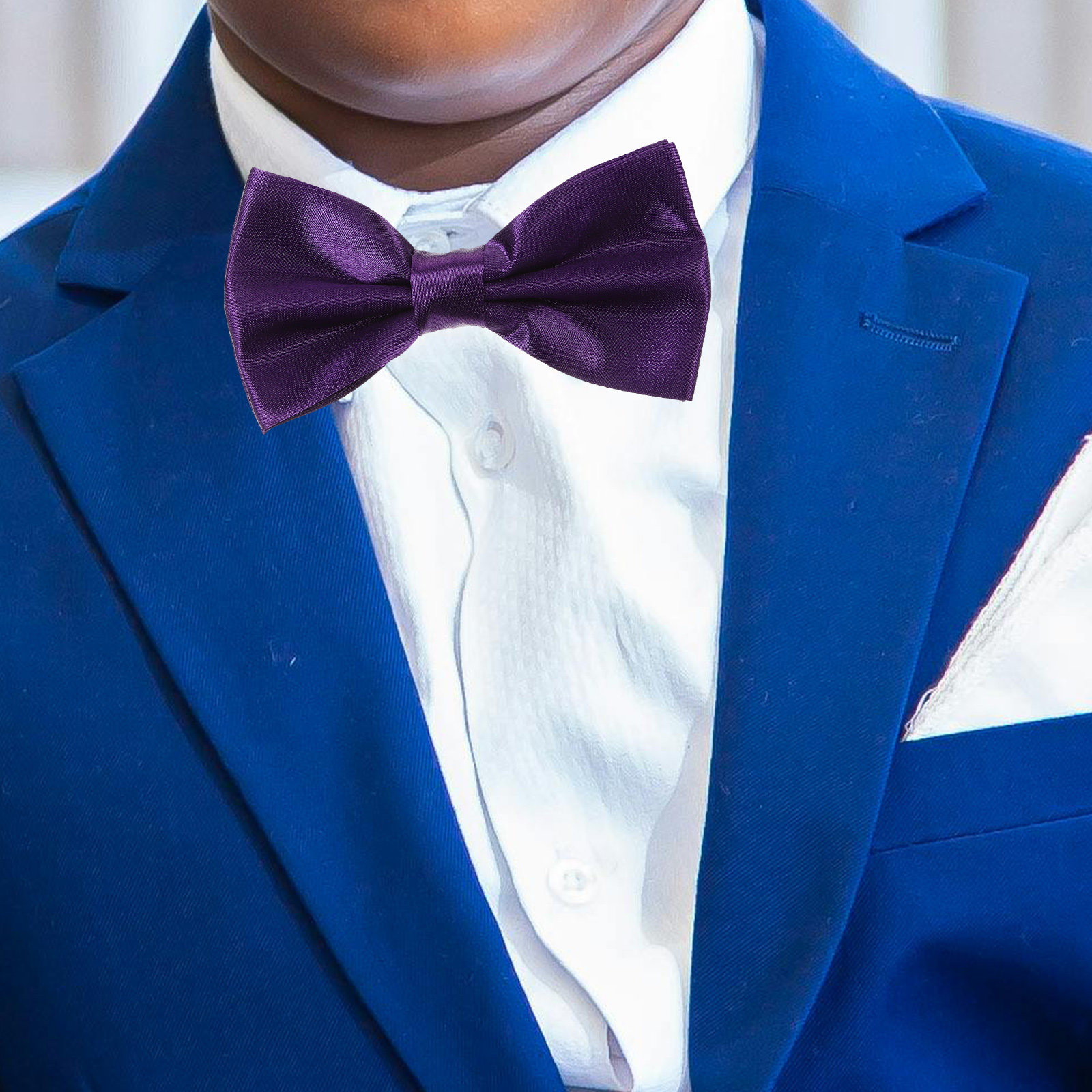 1Set Satin Bow Tie and Cummerb - مراجعة Men'S Formal Wear For Graduation وسعره