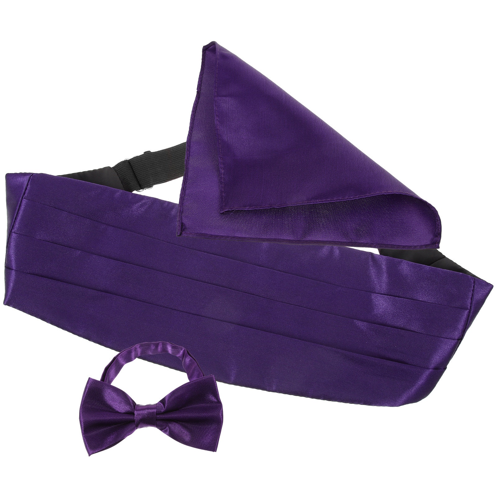 1Set Satin Bow Tie and Cummerb - مراجعة Men'S Formal Wear For Graduation وسعره
