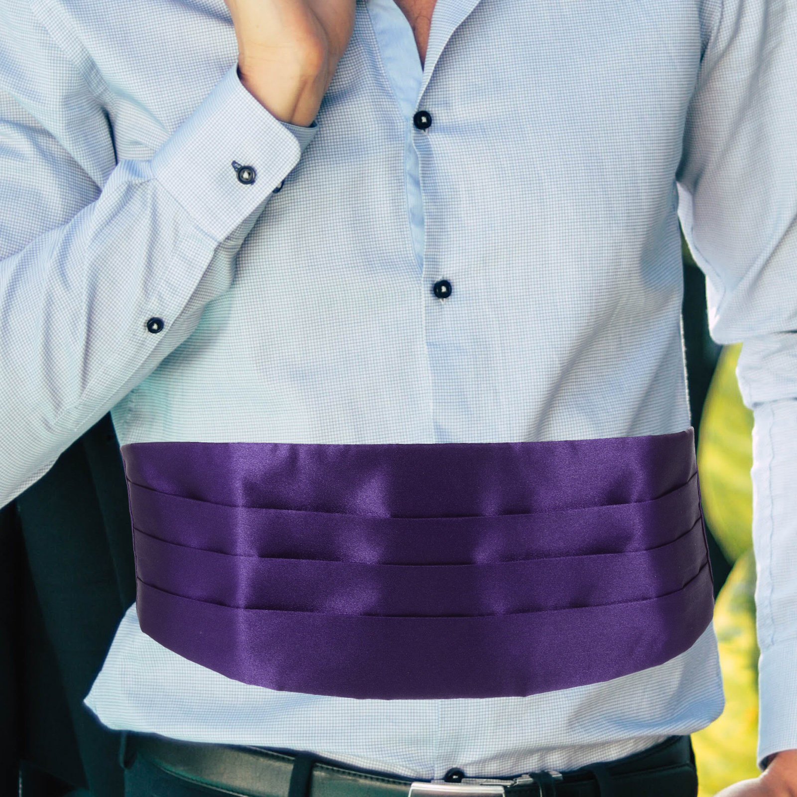 1Set Satin Bow Tie and Cummerb - مراجعة Men'S Formal Wear For Graduation وسعره