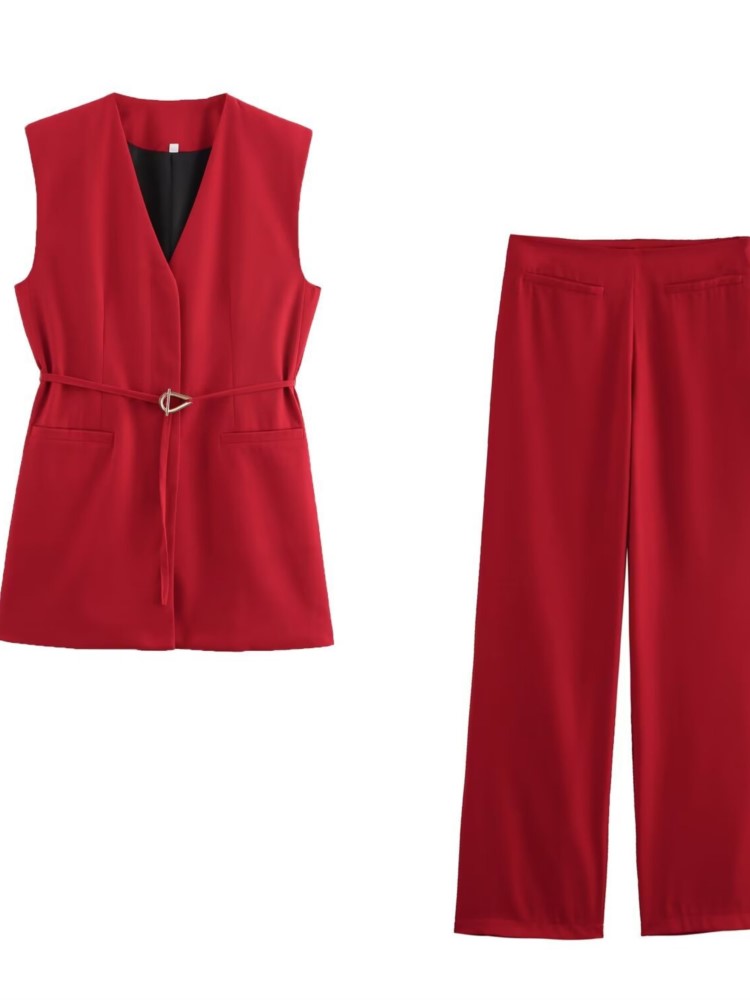 Ladies Solid Color Two Piece S - مراجعة Formal Vest Waistcoat وسعره