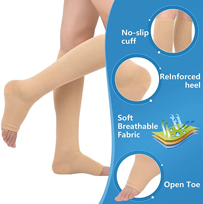 Open Toe Knee High Calf Compre - مراجعة Men'S Formal Wear For Graduation وسعره