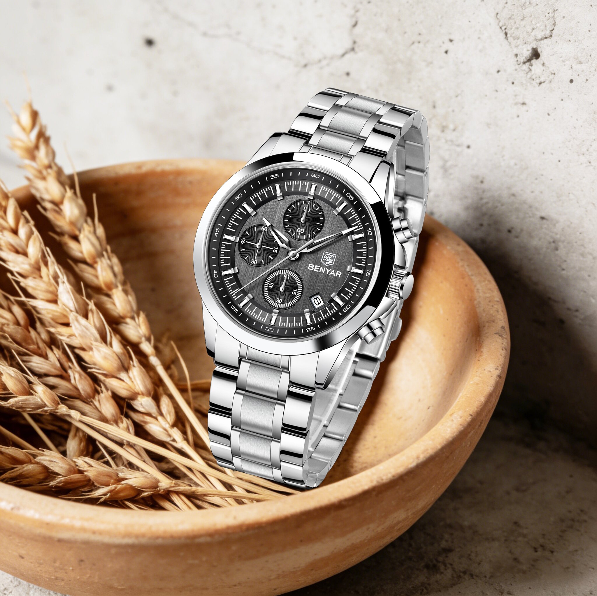 BENYAR Luxury Restrained Men Q - مراجعة Men'S Formal Wear Watches وسعره