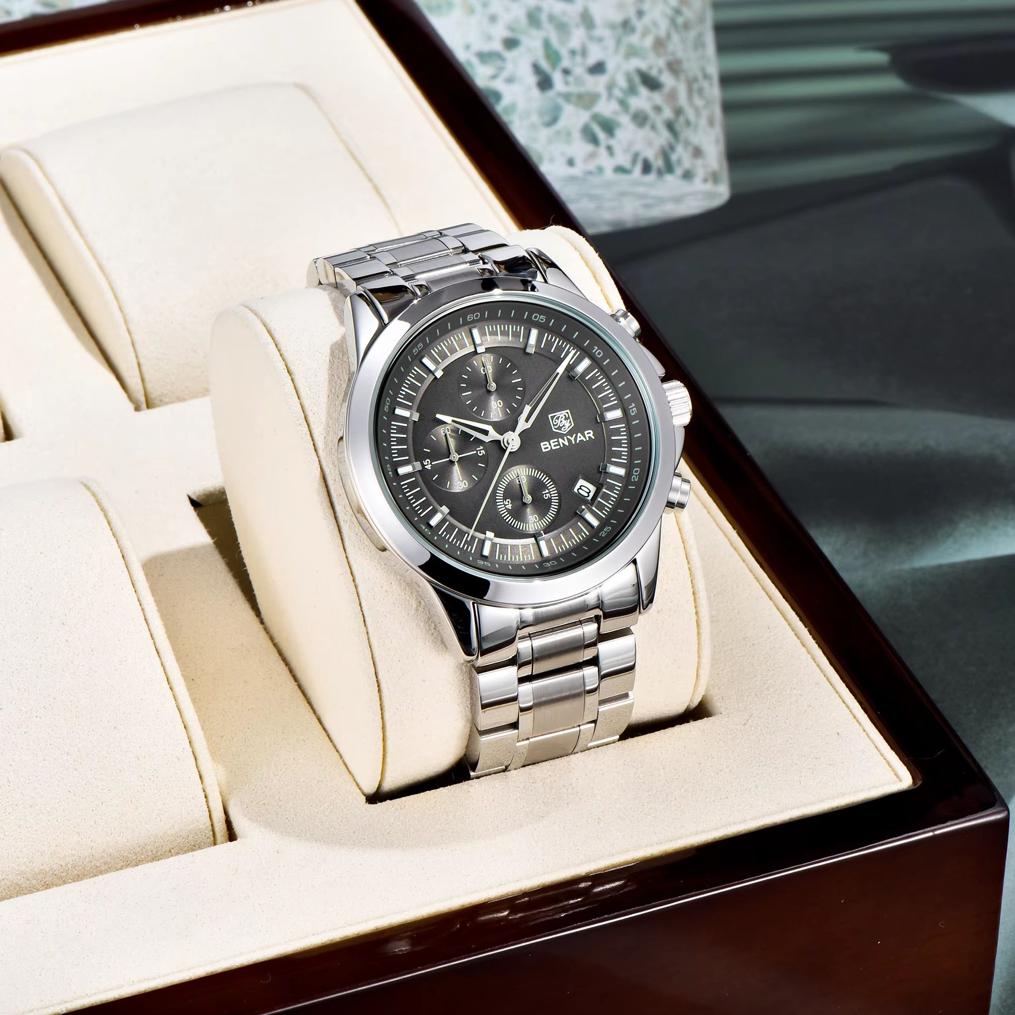 BENYAR Luxury Restrained Men Q - مراجعة Men'S Formal Wear Watches وسعره
