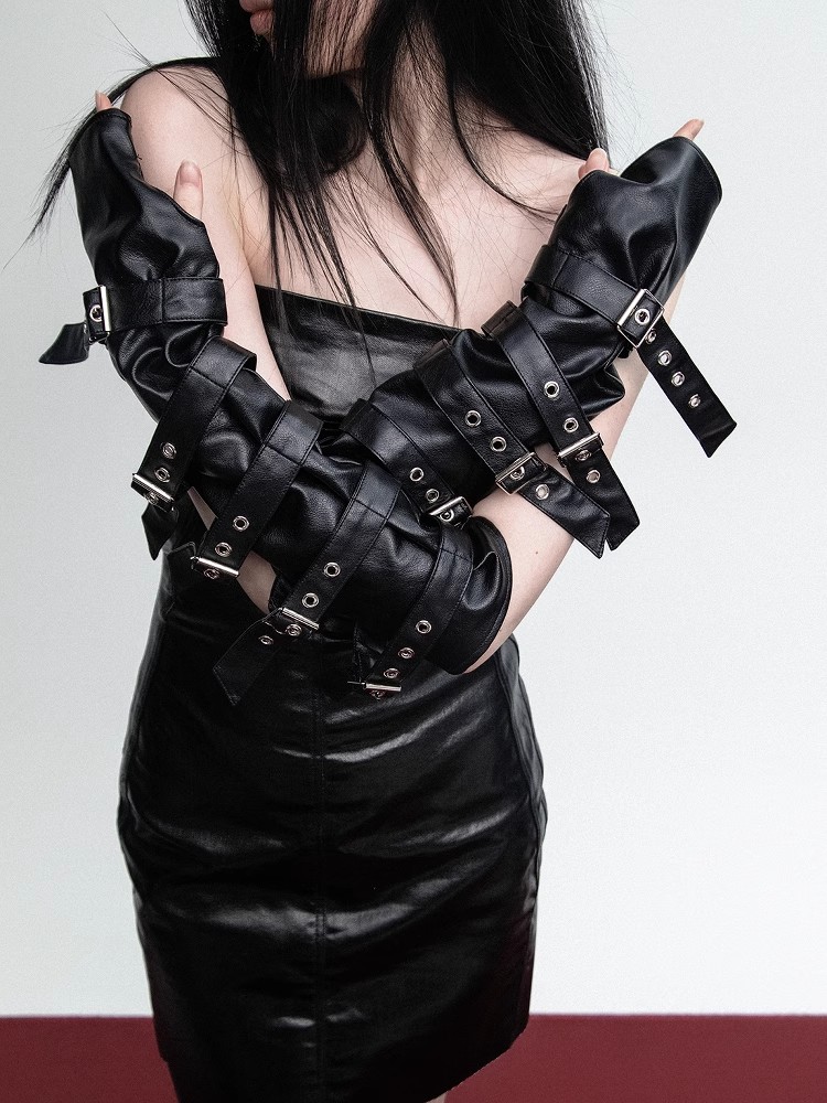 Women's Fashion Matt Black PU  - مراجعة Formal Glove Leather وسعره