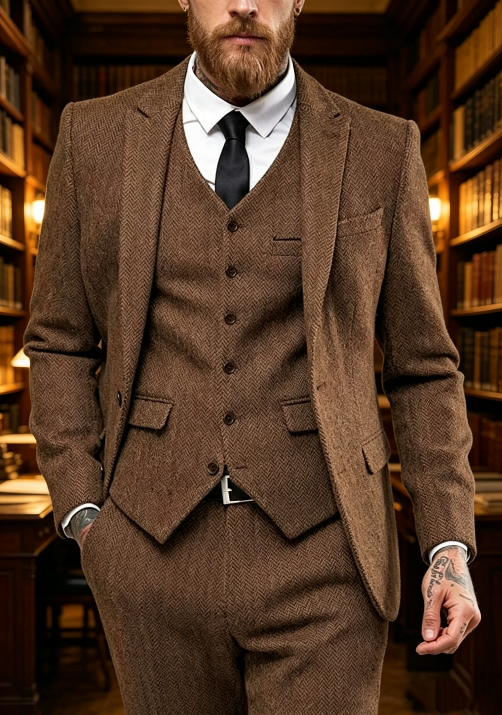 Dark Brown Wool Tweed Winter S - مراجعة Wool Suit Jacket وسعره