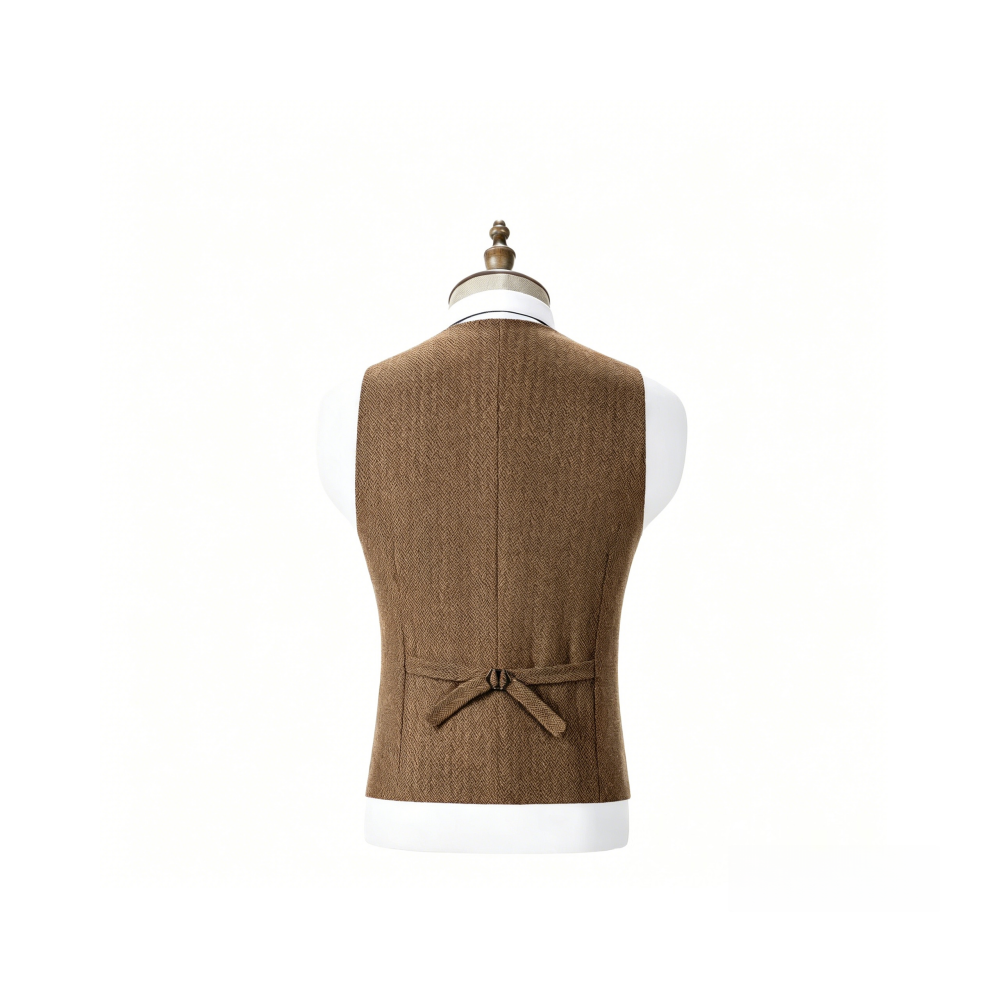 V Neck Men's Vest Herringbone  - مراجعة Formal Vest Waistcoat وسعره