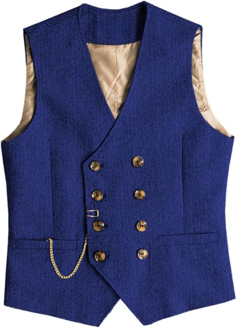 V Neck Men's Vest Herringbone  - مراجعة Formal Vest Waistcoat وسعره