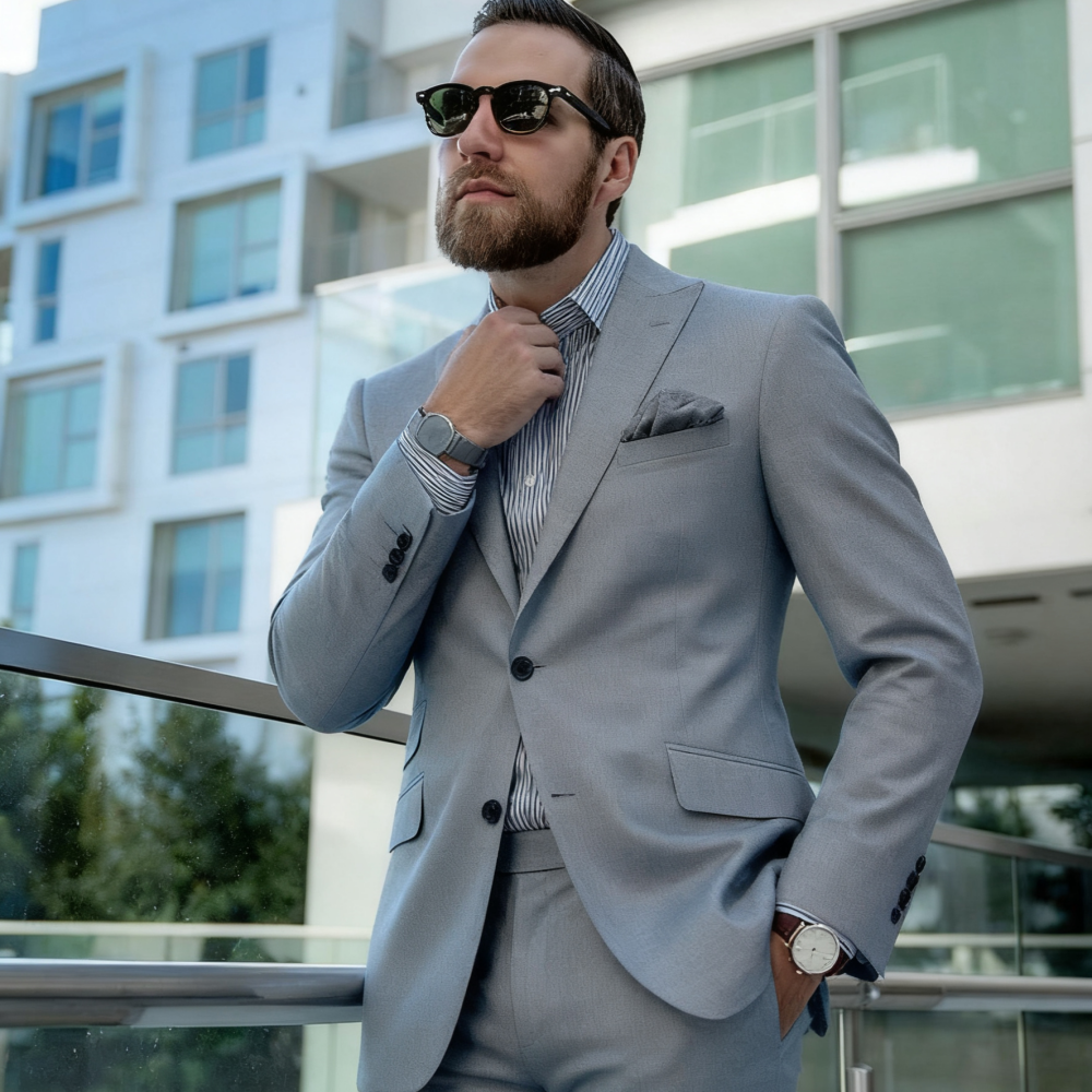 Blue Suit Men's Custom-Fit Ter - مراجعة Men'S Formal Wear For Graduation وسعره